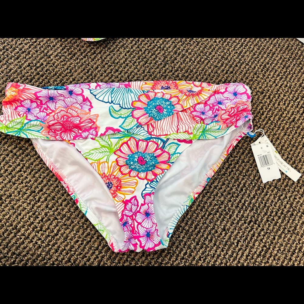 NWT-Bleu Rod Beattie fold over bikini bottoms